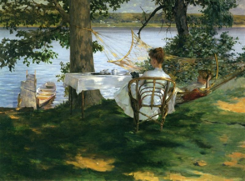 150 Afternoon Tea on the Terrace by I.R.Wiles